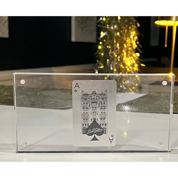 Louis Vuitton ACE OF SPADES Silver Damier Decorative Card/VIP/COLLECTORS PEICE - Picture 7 of 9